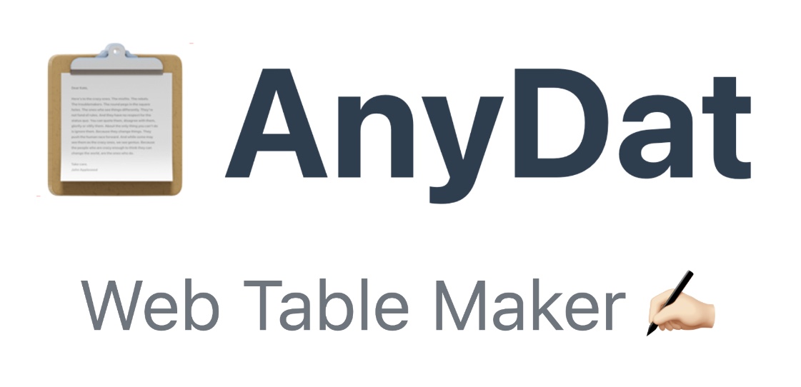 Table Editor Project Image